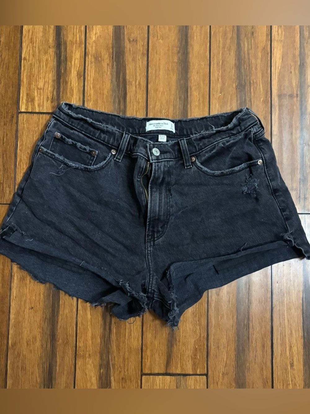 black carrie shorts - curve love - abrecrombie & fitch